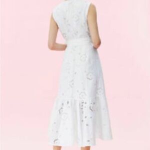 Rebecca Taylor Terri White Embroidery Eyelet Wrap Dress | Sz 4